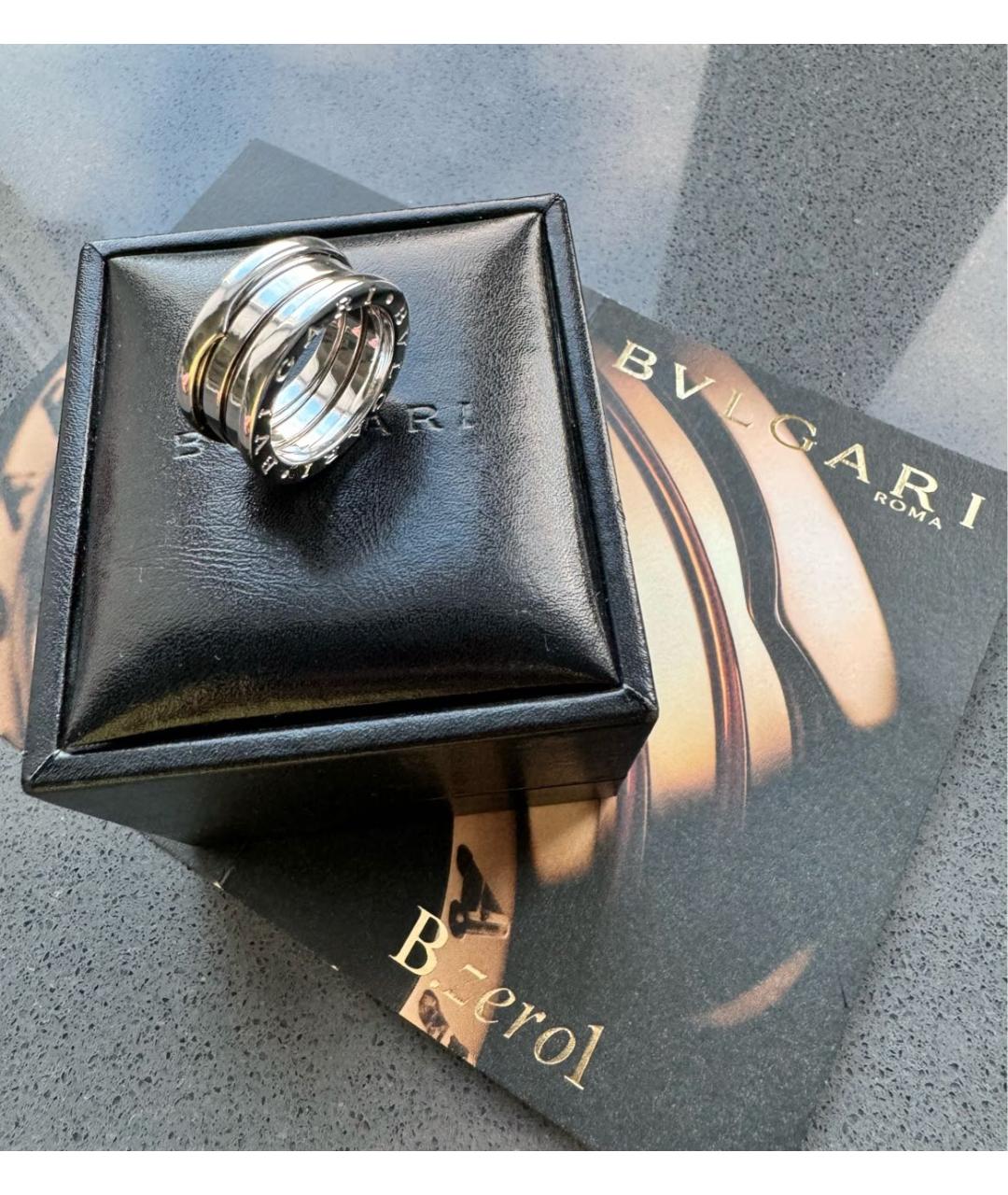 BVLGARI Серебряное кольцо из белого золота, фото 3