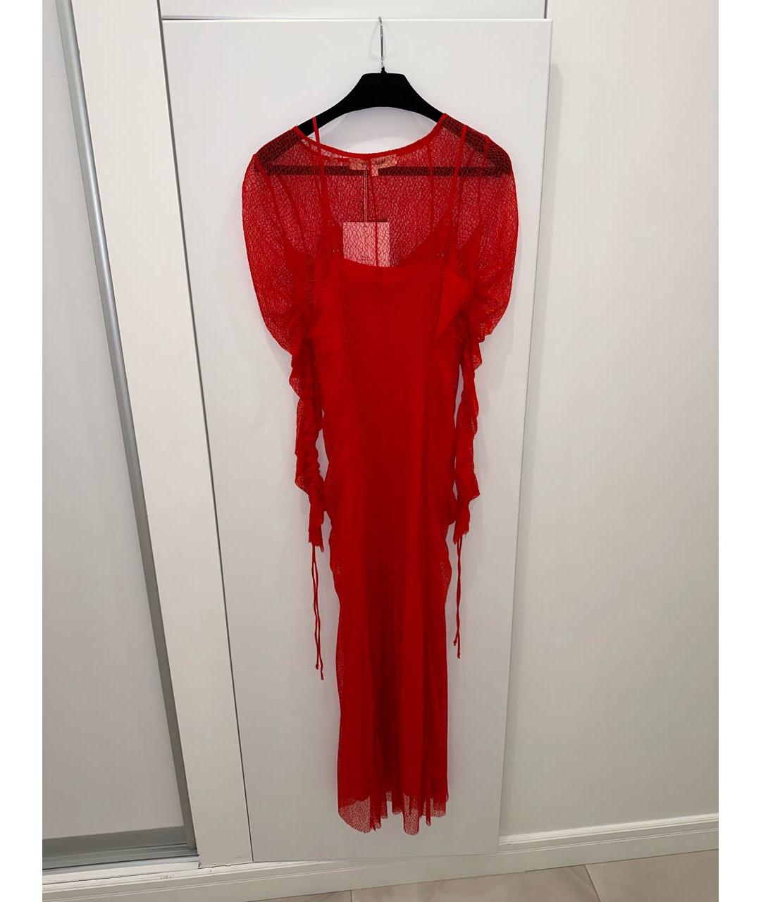 DIANE VON FURSTENBERG Красное вискозное вечернее платье, фото 2