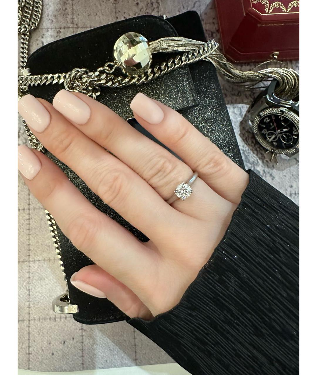 CARTIER Белое платиновое кольцо, фото 2