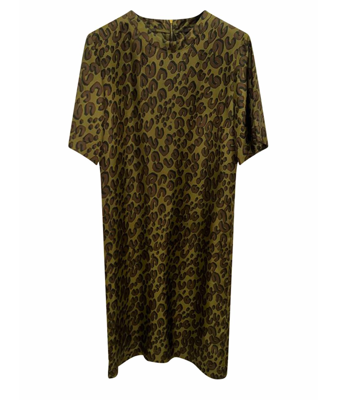 LOUIS VUITTON PRE-OWNED Зеленые шелковое повседневное платье, фото 1