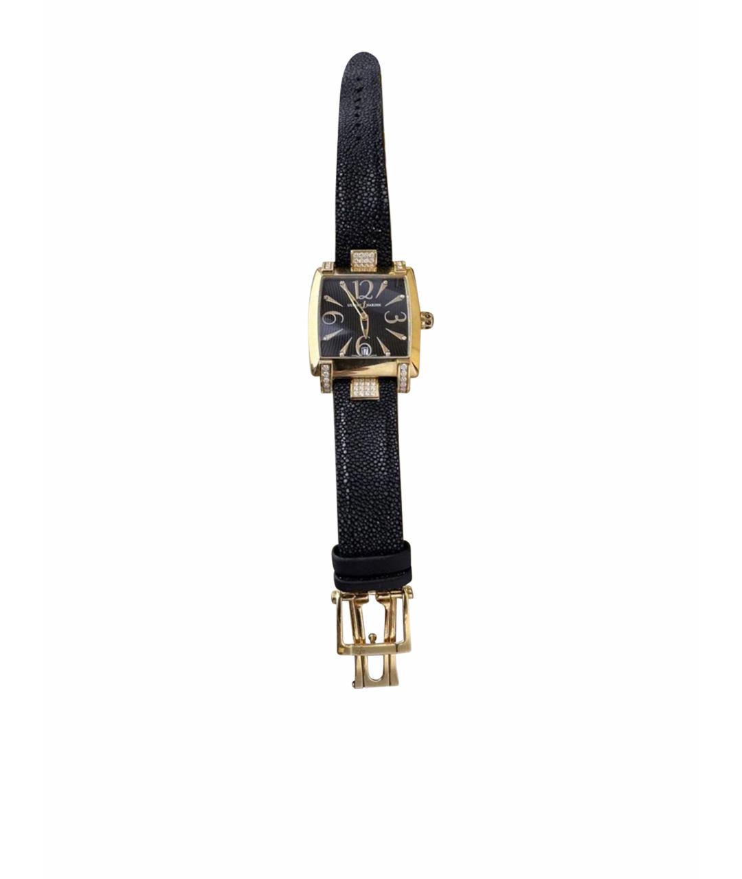 Ulysse Nardin Черные часы из розового золота, фото 1
