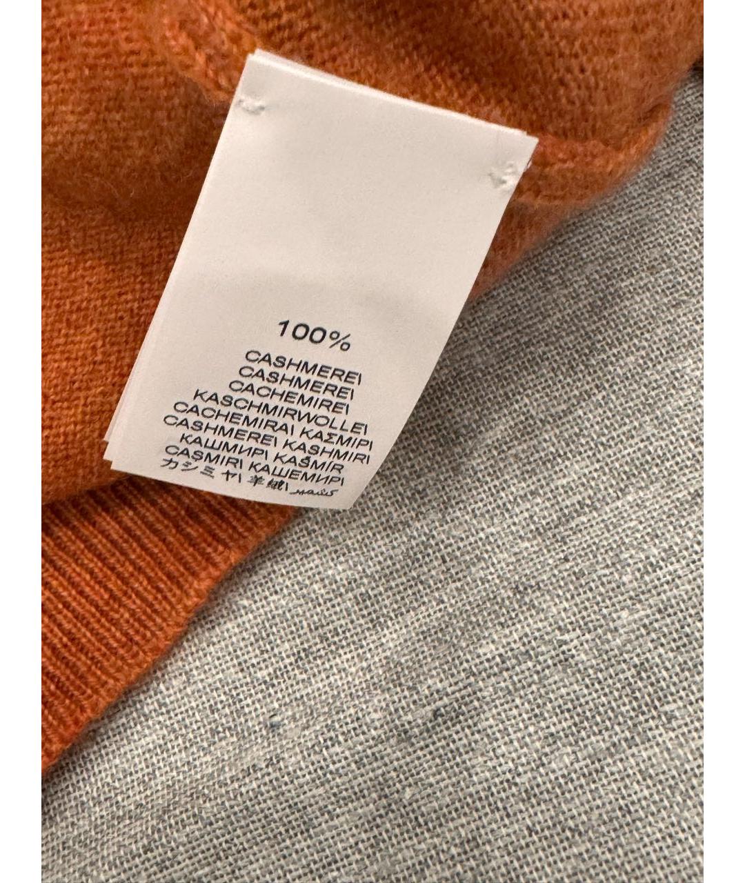 BRUNELLO CUCINELLI Оранжевый кашемировый джемпер / свитер, фото 5
