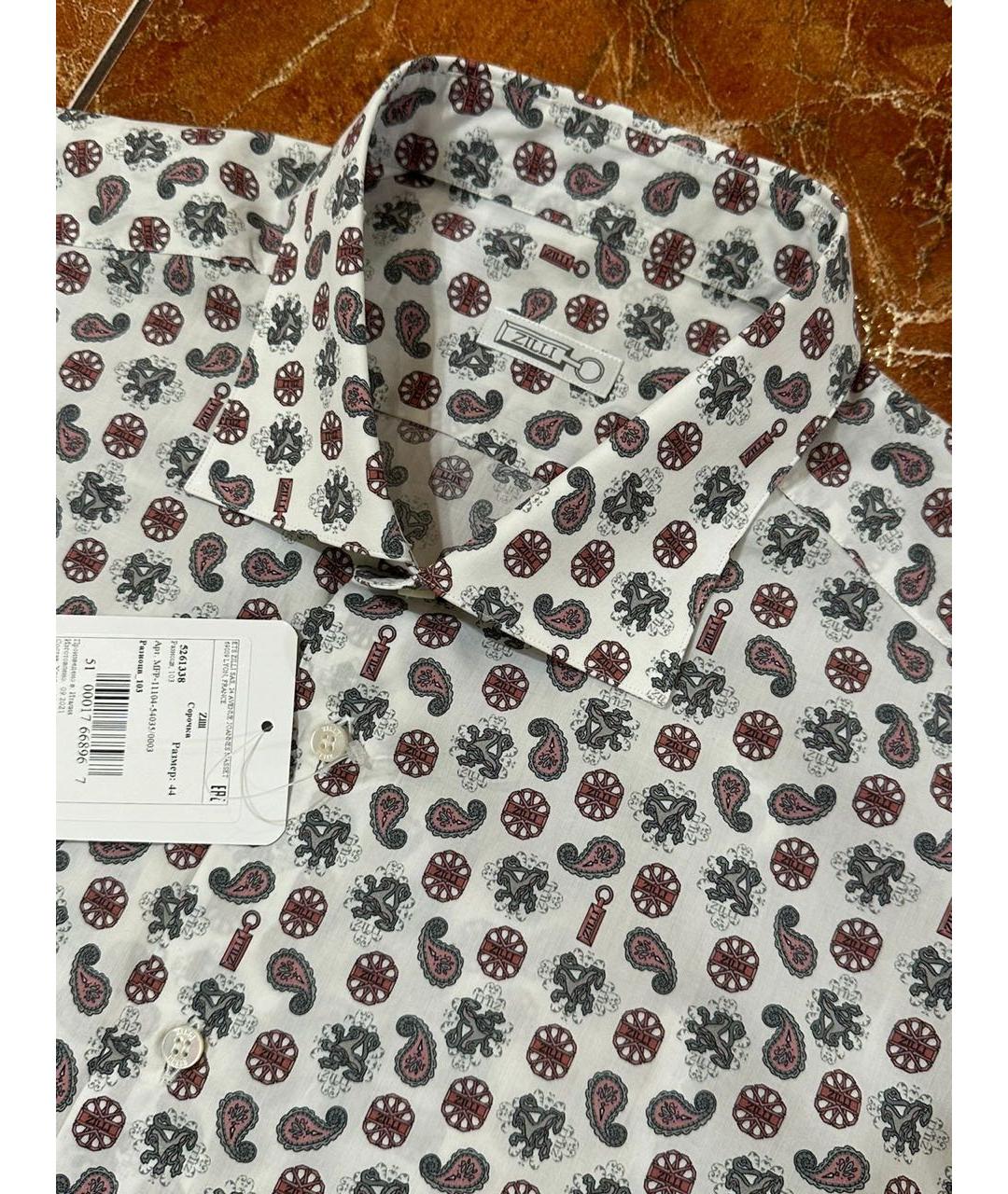 ZILLI Мульти хлопковая кэжуал рубашка, фото 7
