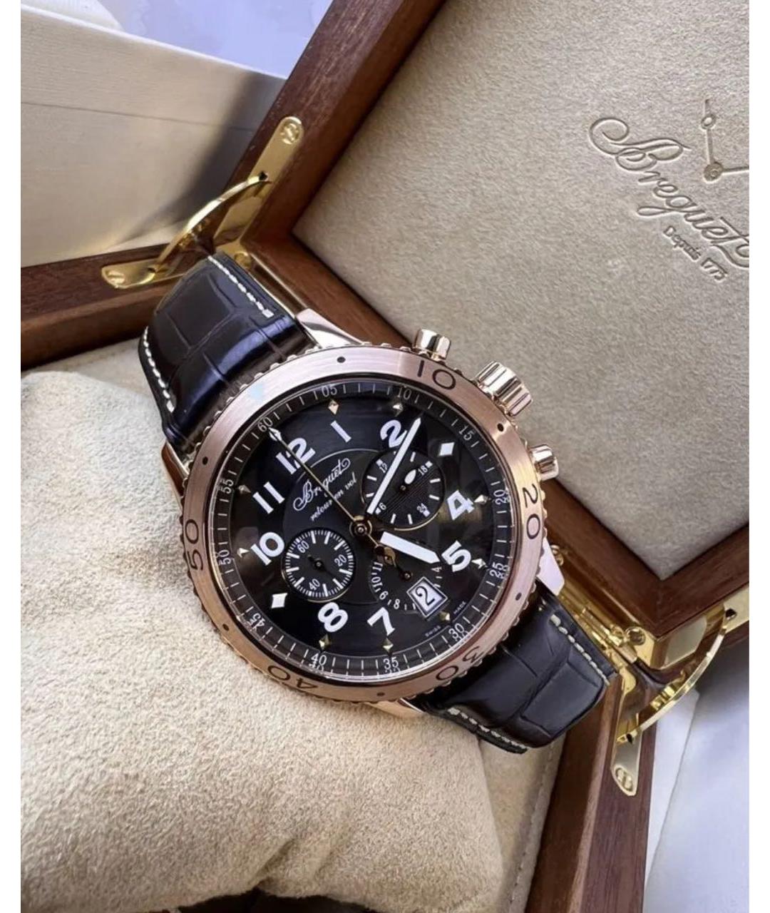 Breguet Коричневые часы из розового золота, фото 3