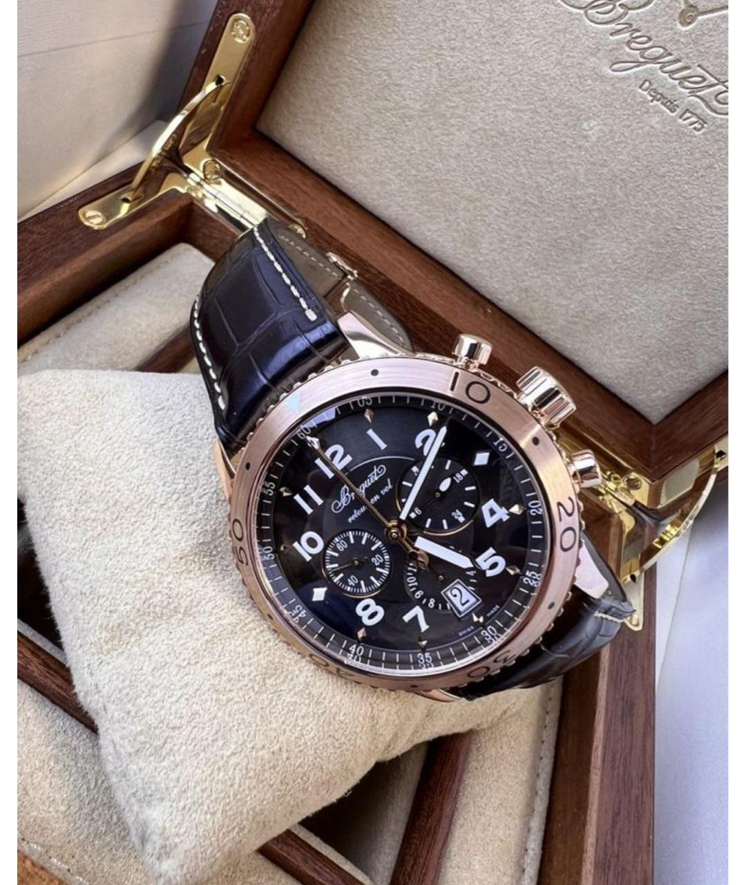 Breguet Коричневые часы из розового золота, фото 2