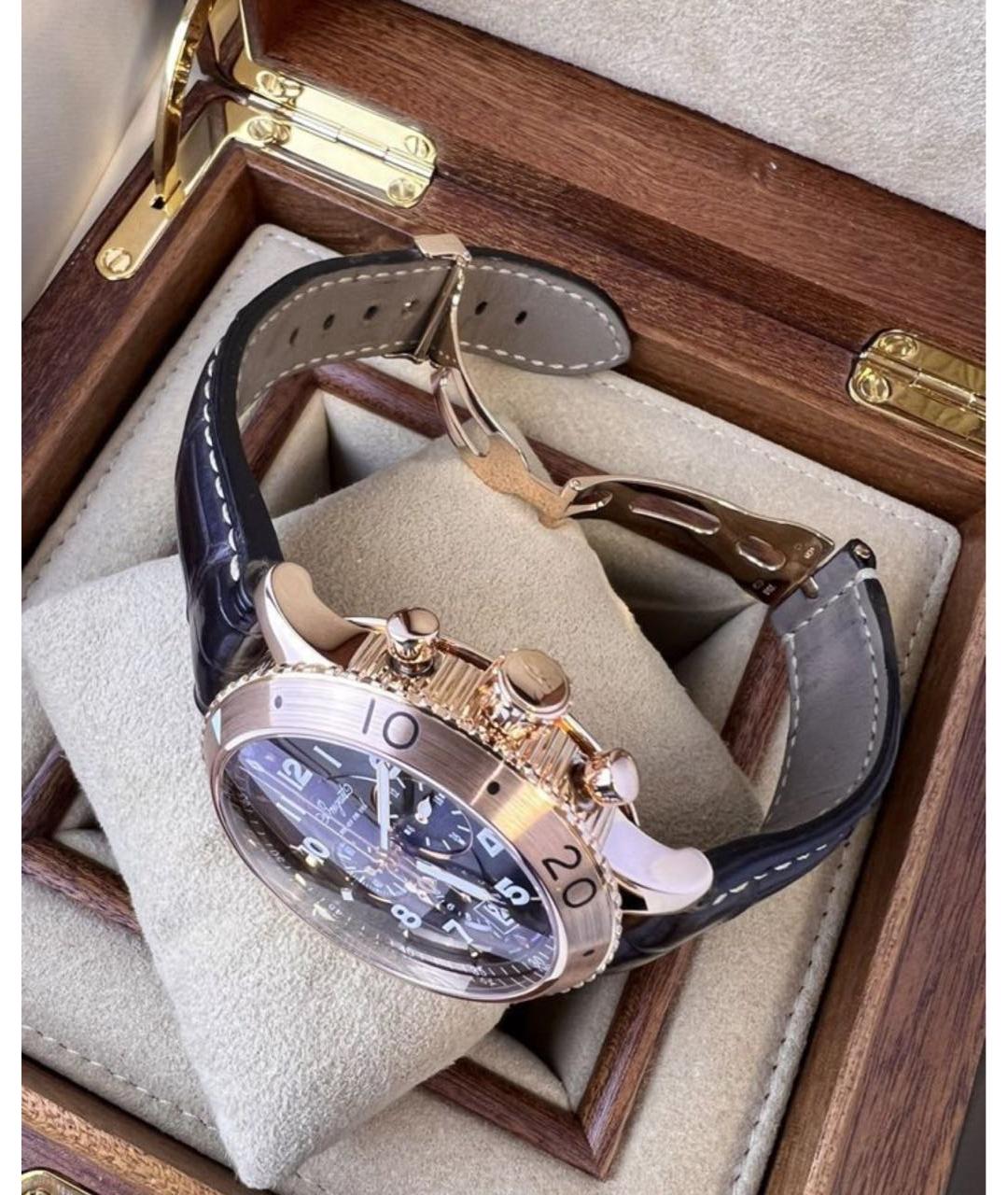 Breguet Коричневые часы из розового золота, фото 4