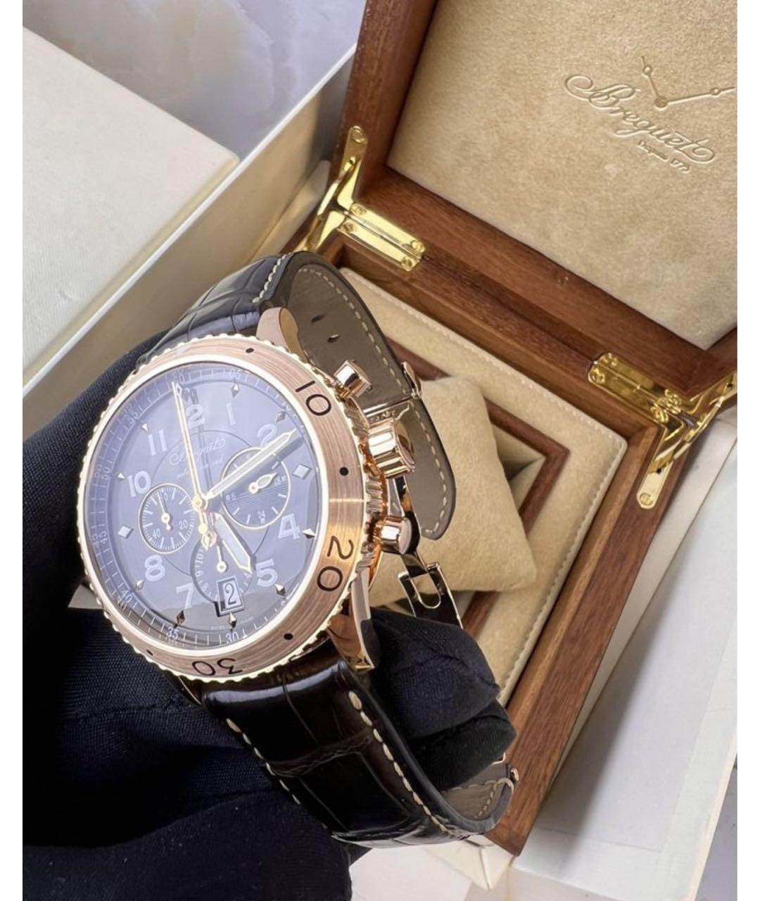Breguet Коричневые часы из розового золота, фото 6