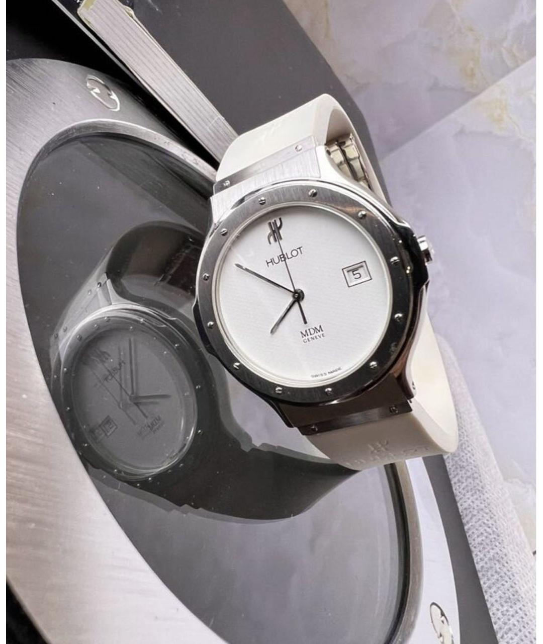 HUBLOT Белые металлические часы, фото 4