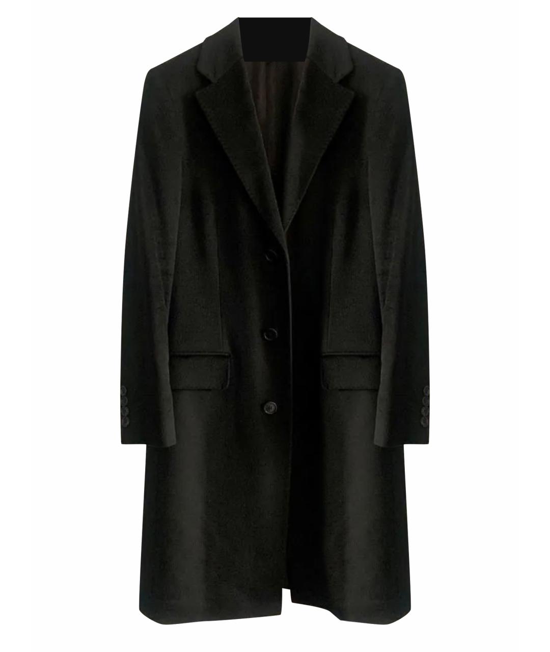 LORO PIANA Черное шерстяное пальто, фото 1