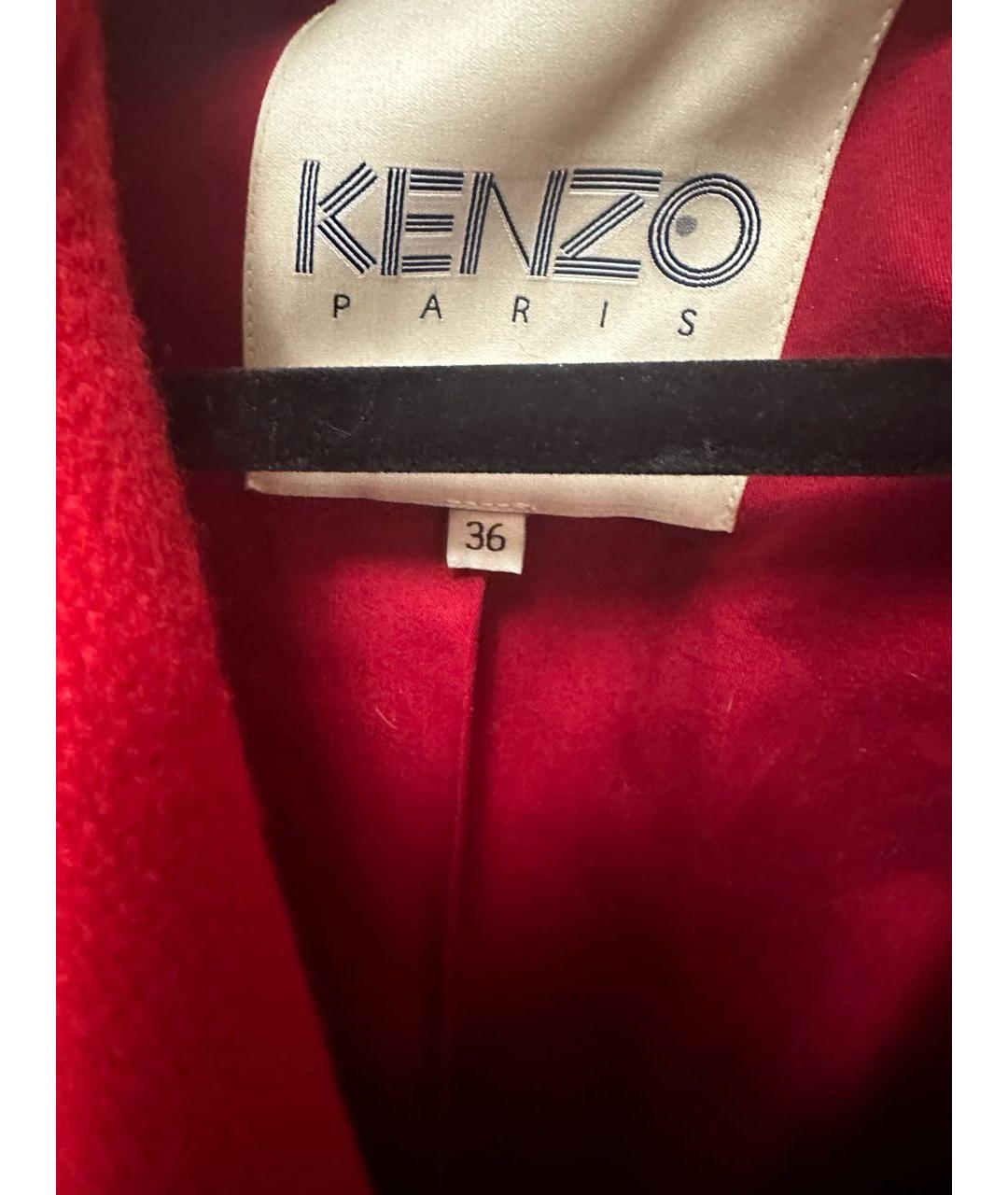 KENZO Красное пальто, фото 2