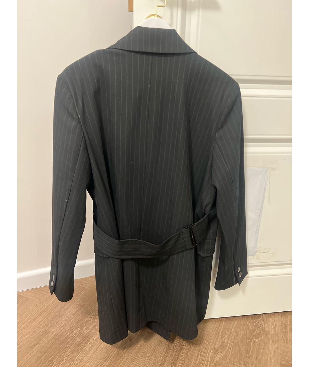 GANNI Серый полиэстеровый жакет/пиджак, фото 2
