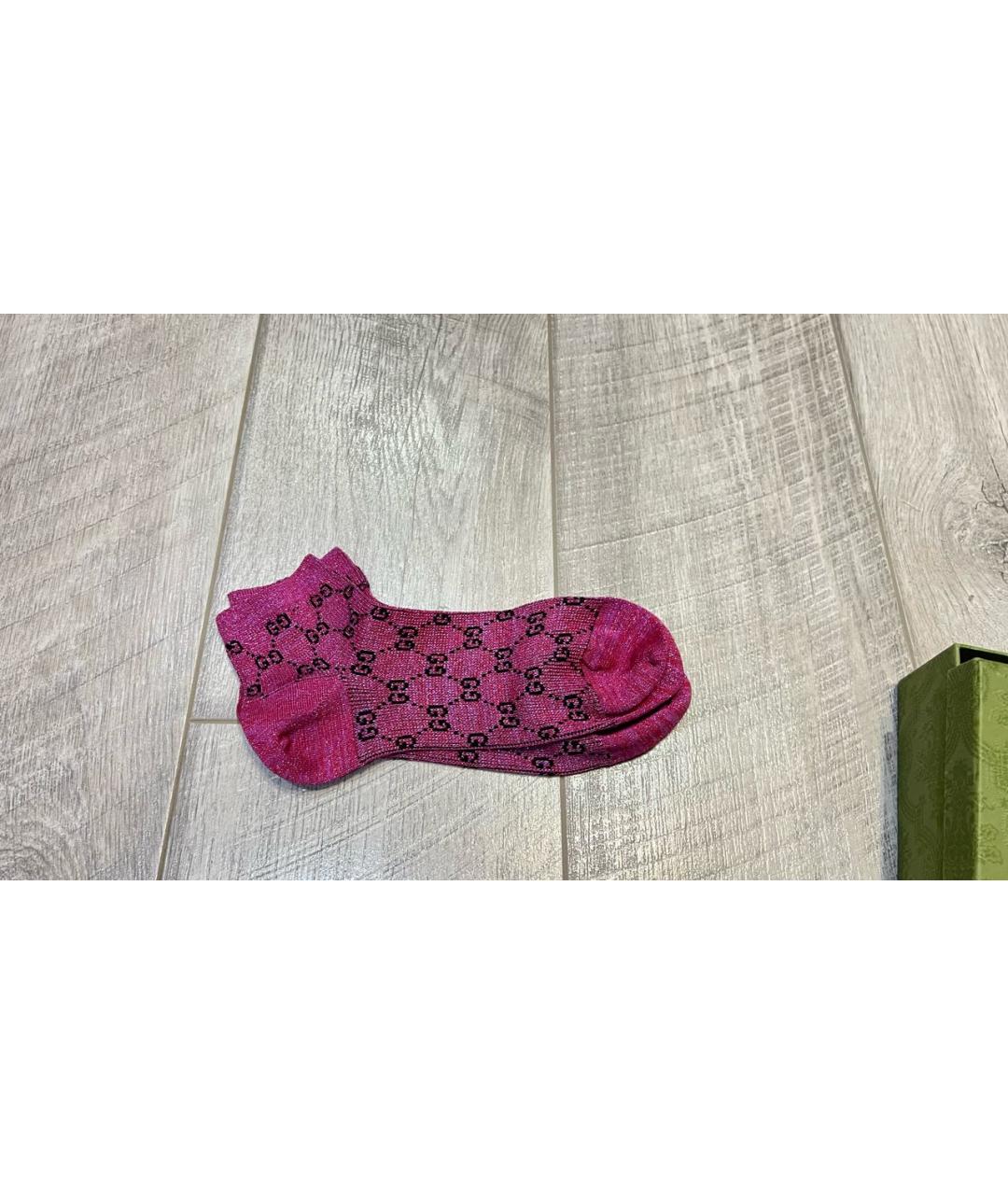 GUCCI Розовые носки, чулки и колготы, фото 4