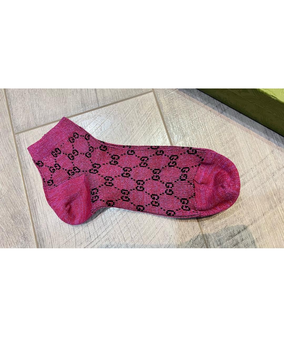 GUCCI Розовые носки, чулки и колготы, фото 7