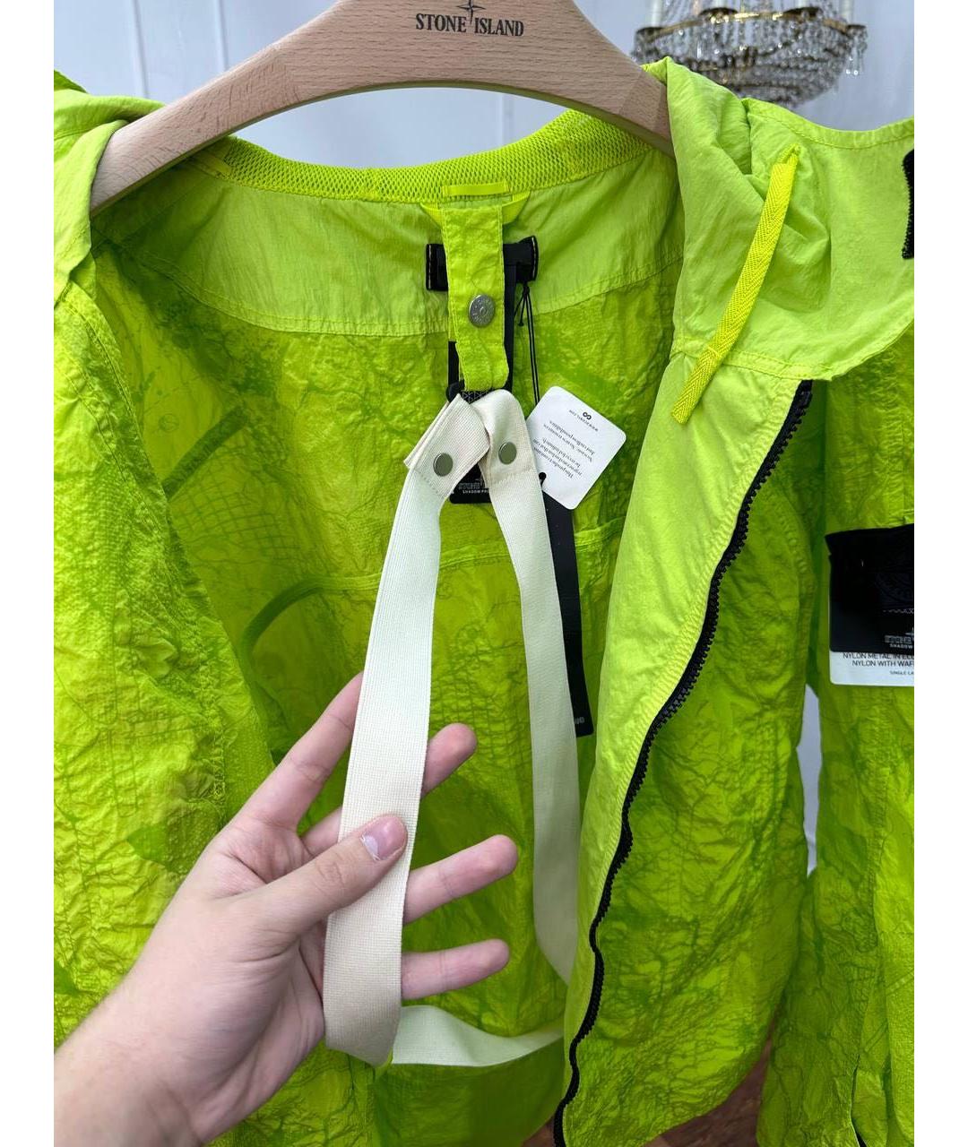 STONE ISLAND SHADOW PROJECT Салатовая полиамидовая куртка, фото 6
