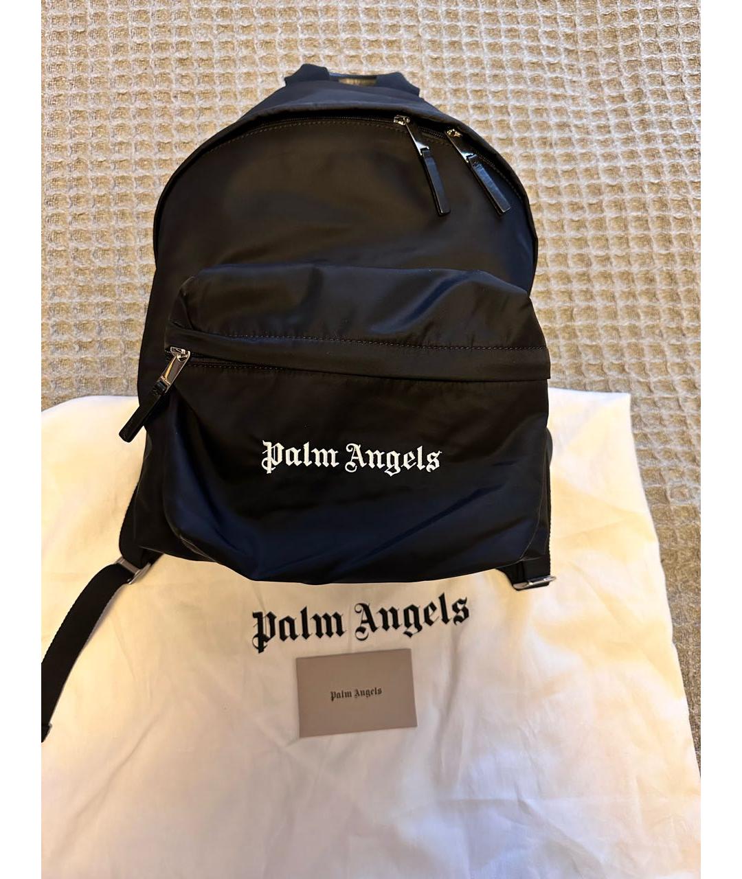 PALM ANGELS Черный тканевый рюкзак, фото 7