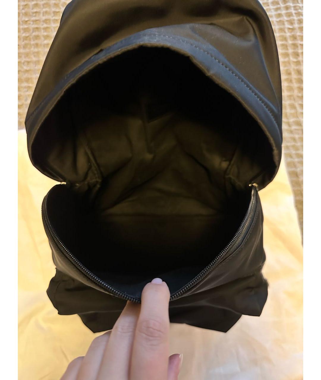 PALM ANGELS Черный тканевый рюкзак, фото 5