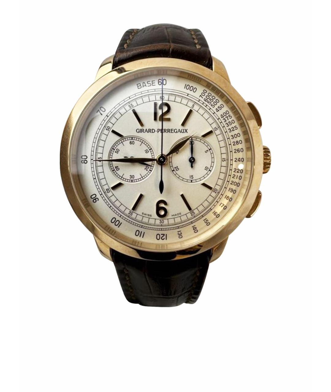 GIRARD PERREGAUX Белые часы из розового золота, фото 1
