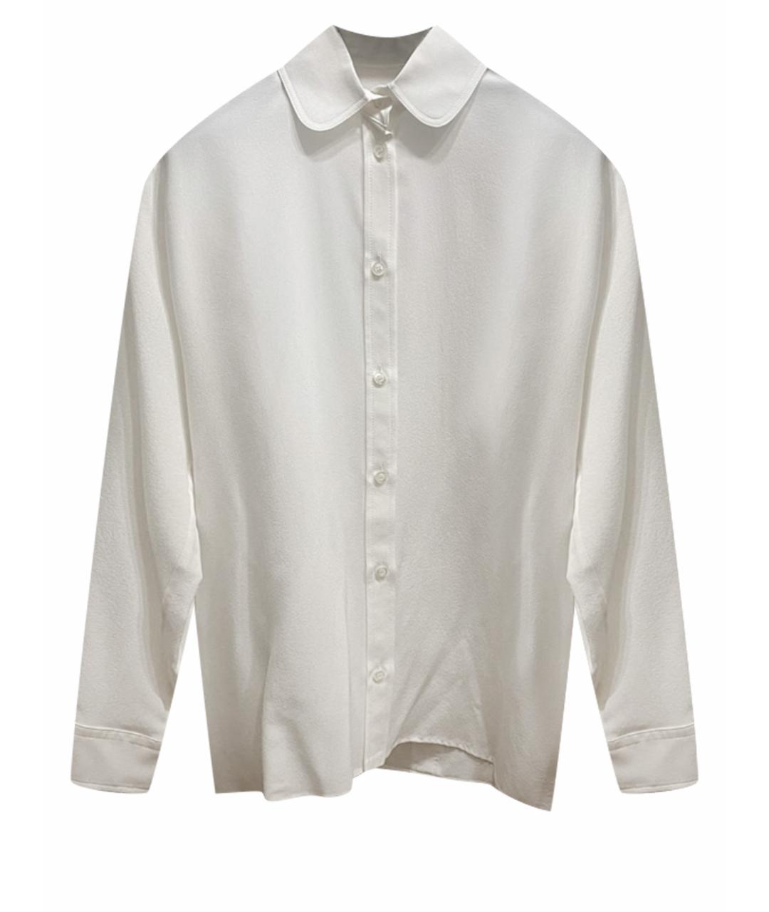 GUCCI Белая шелковая блузы, фото 1