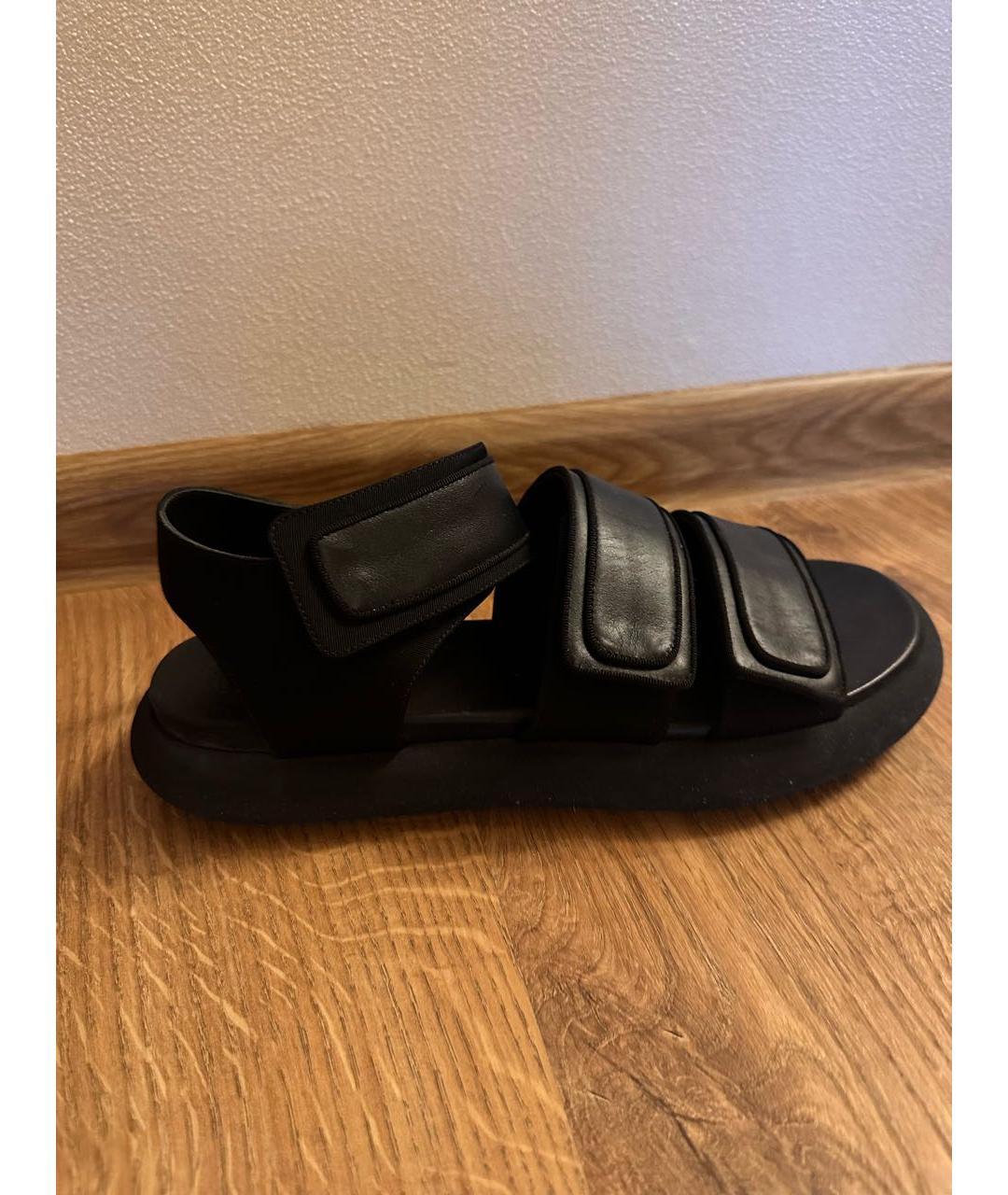 NEOUS Черные кожаные сандалии, фото 5