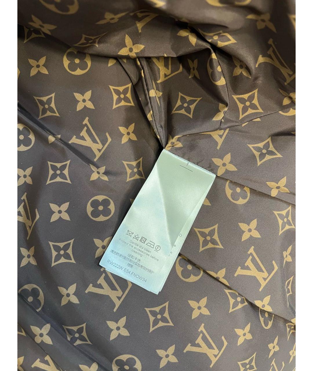 LOUIS VUITTON PRE-OWNED Золотой пуховик, фото 8