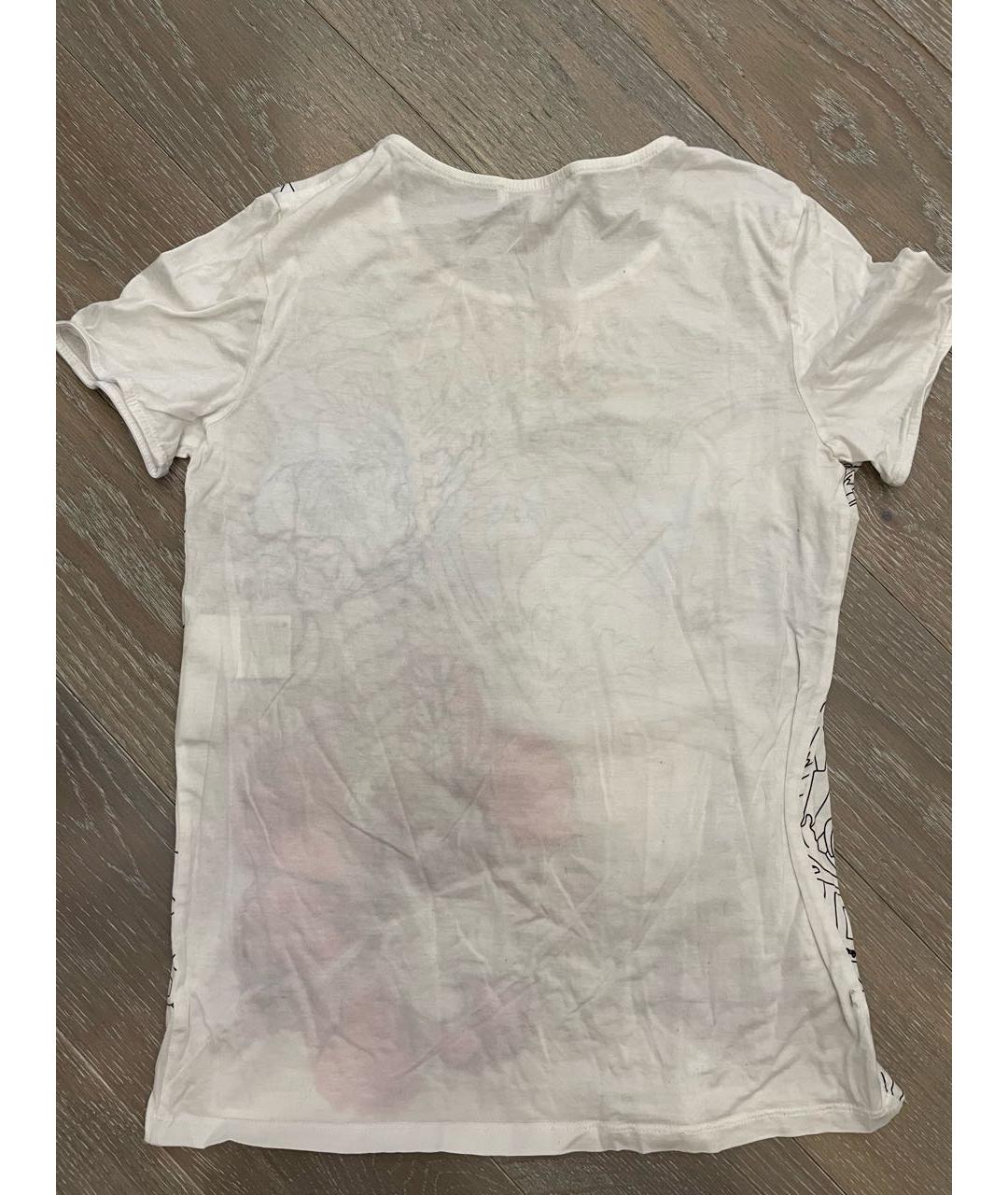 VERSACE Белая хлопковая футболка, фото 2