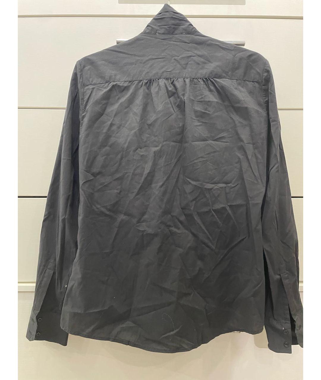 ERMANNO SCERVINO Черная хлопковая рубашка, фото 2