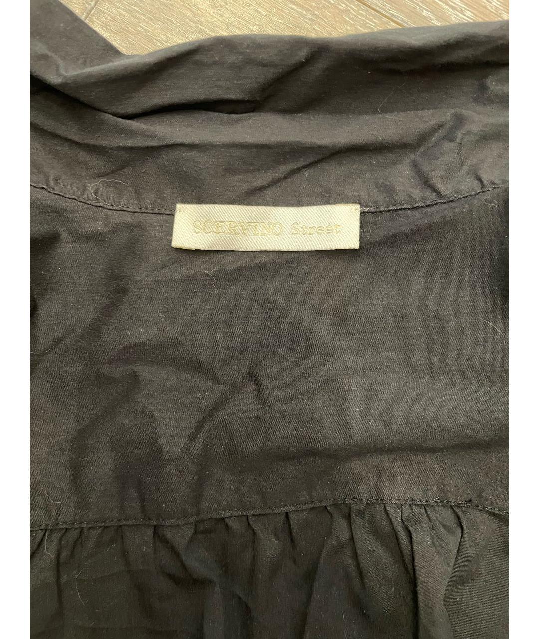 ERMANNO SCERVINO Черная хлопковая рубашка, фото 3