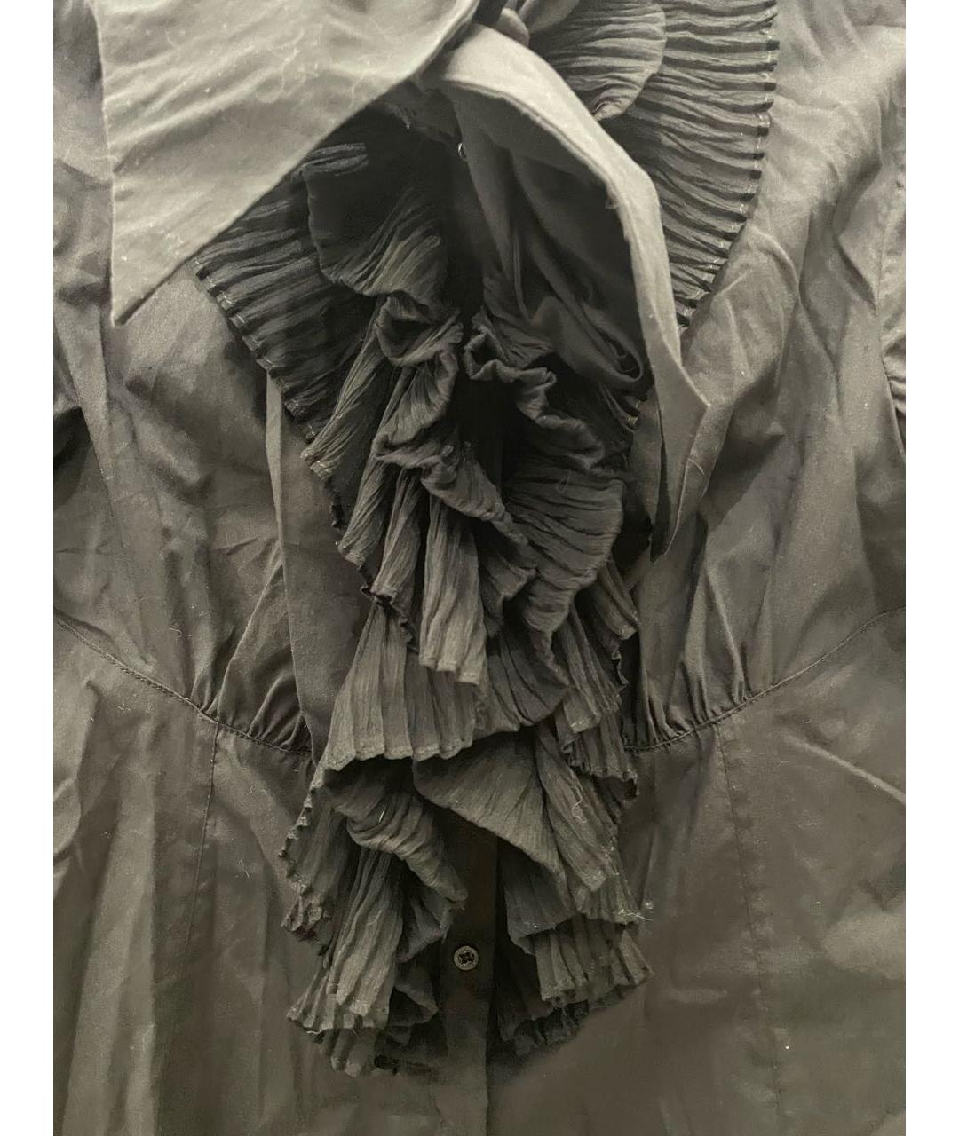 ERMANNO SCERVINO Черная хлопковая рубашка, фото 6