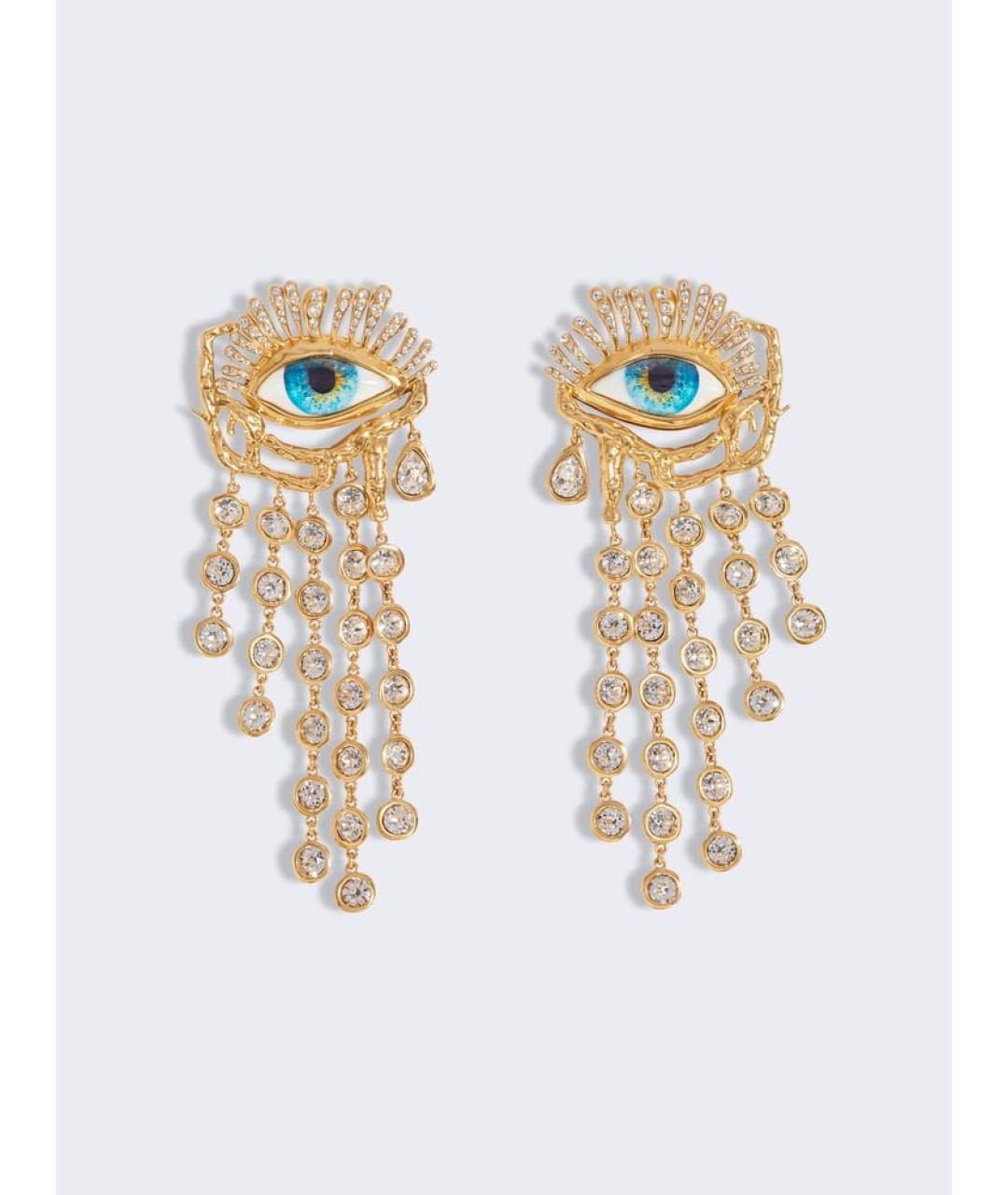 SCHIAPARELLI Золотые латунные серьги, фото 5