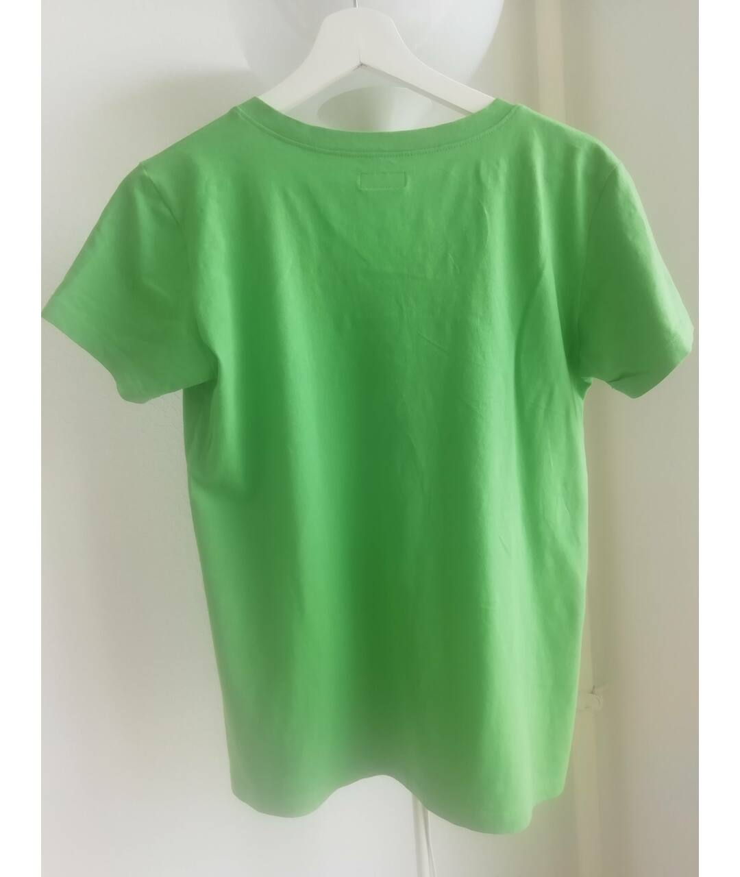 EMPORIO ARMANI Зеленая хлопко-эластановая футболка, фото 2