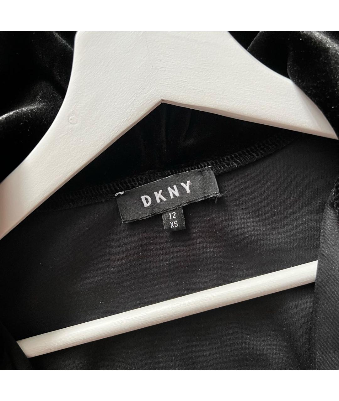 DKNY Черный бархатный комбинезон, фото 4