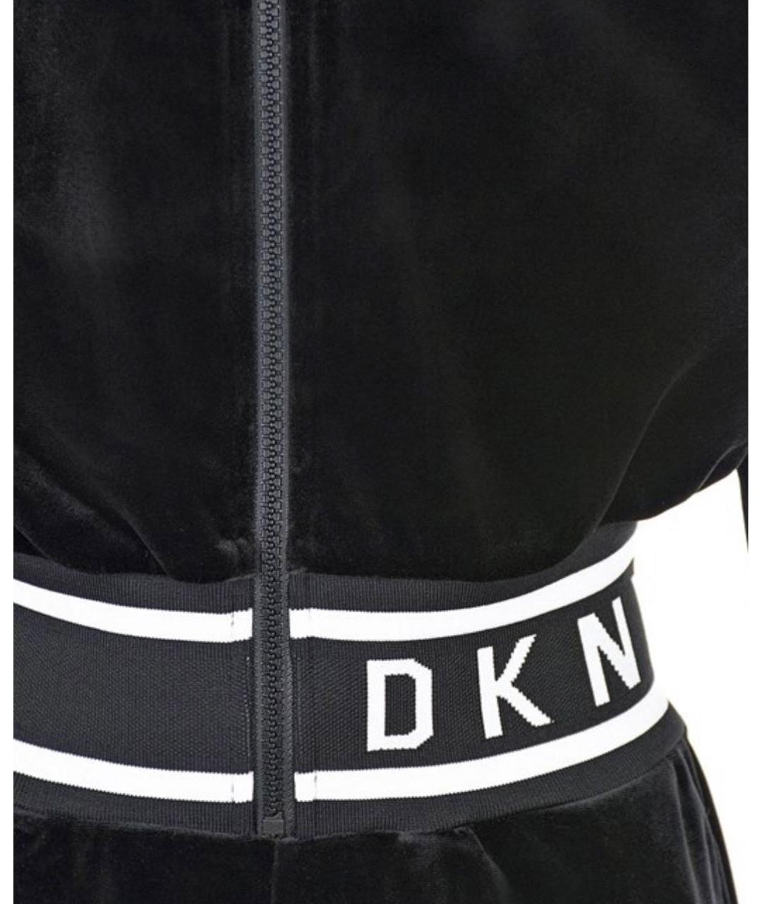 DKNY Черный бархатный комбинезон, фото 3