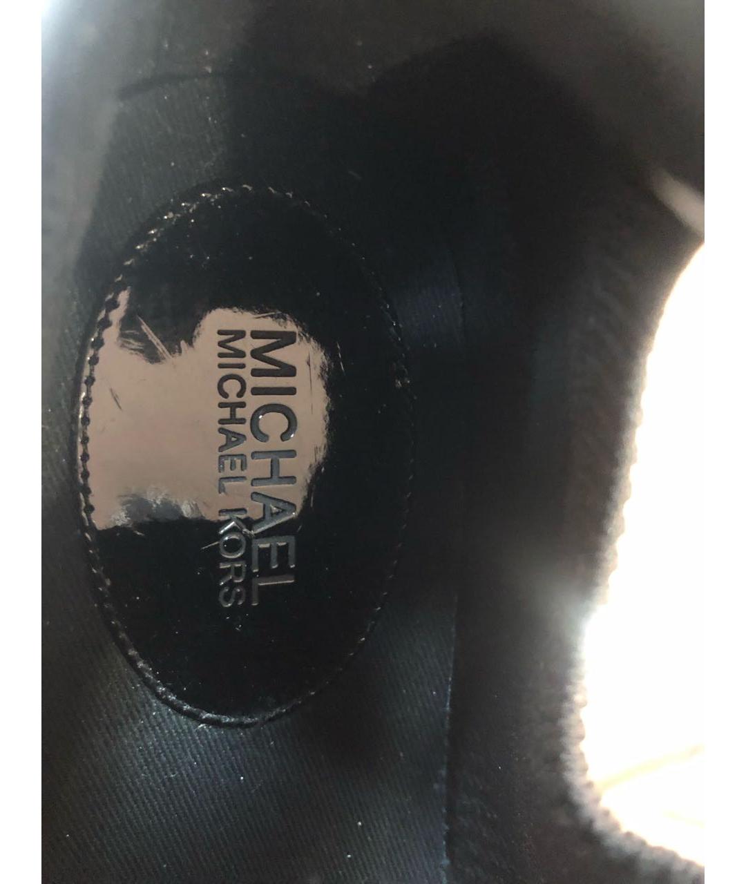 MICHAEL MICHAEL KORS Черные текстильные кроссовки, фото 5