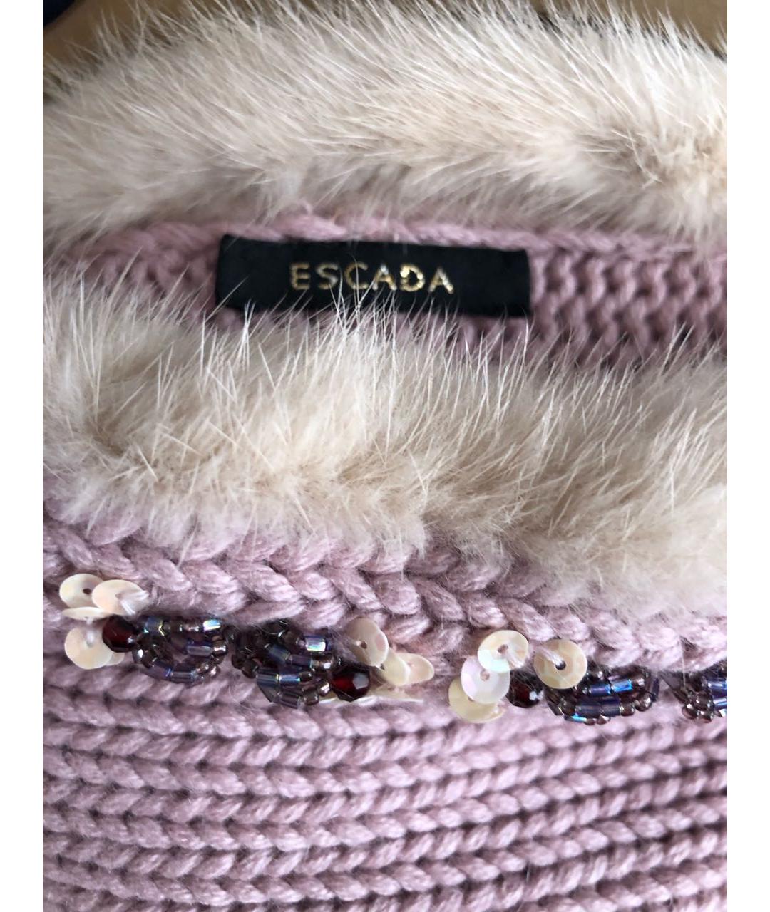 ESCADA Розовый шелковый джемпер / свитер, фото 3