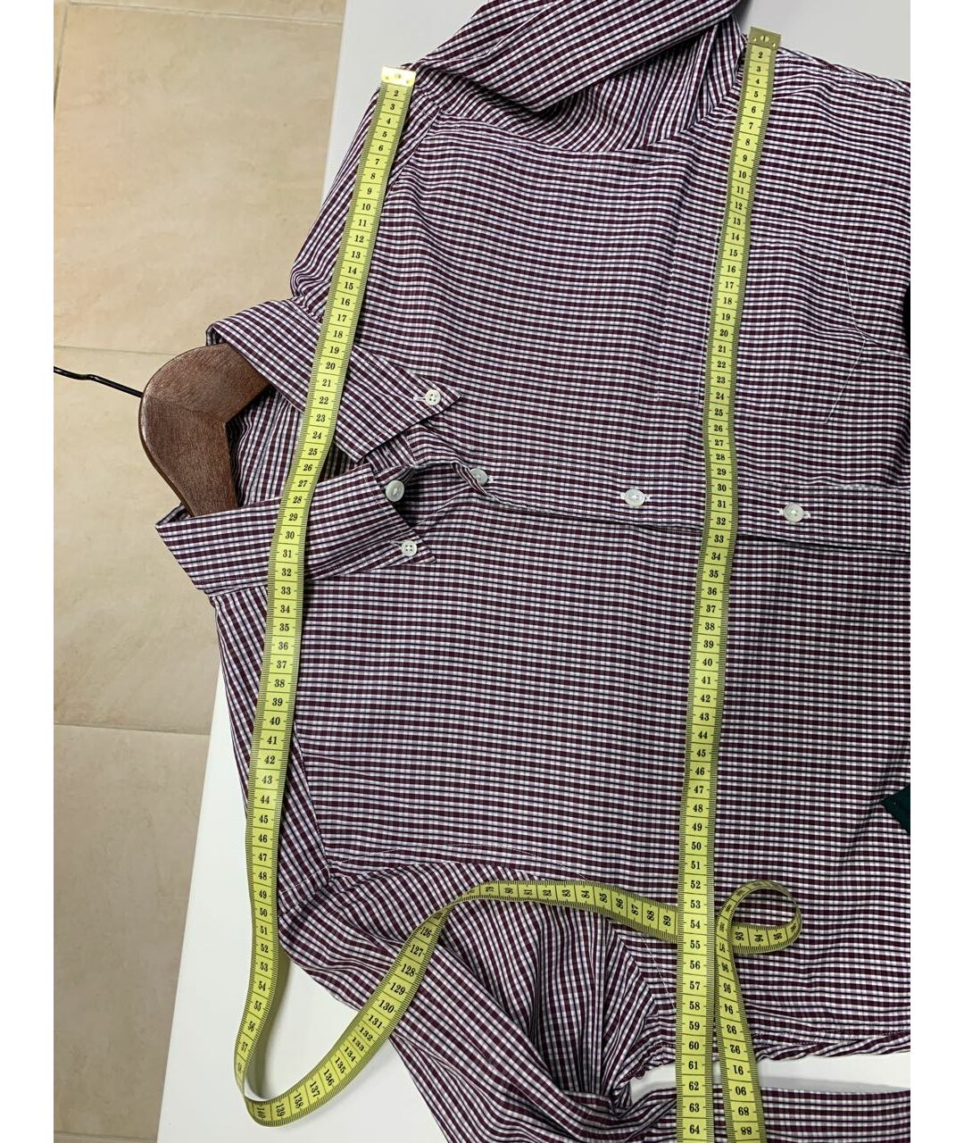 ERMENEGILDO ZEGNA Бордовая хлопковая классическая рубашка, фото 3
