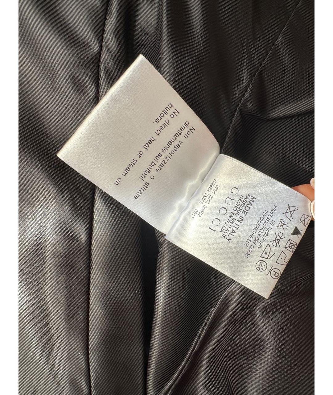 GUCCI Черный шерстяной жакет/пиджак, фото 7