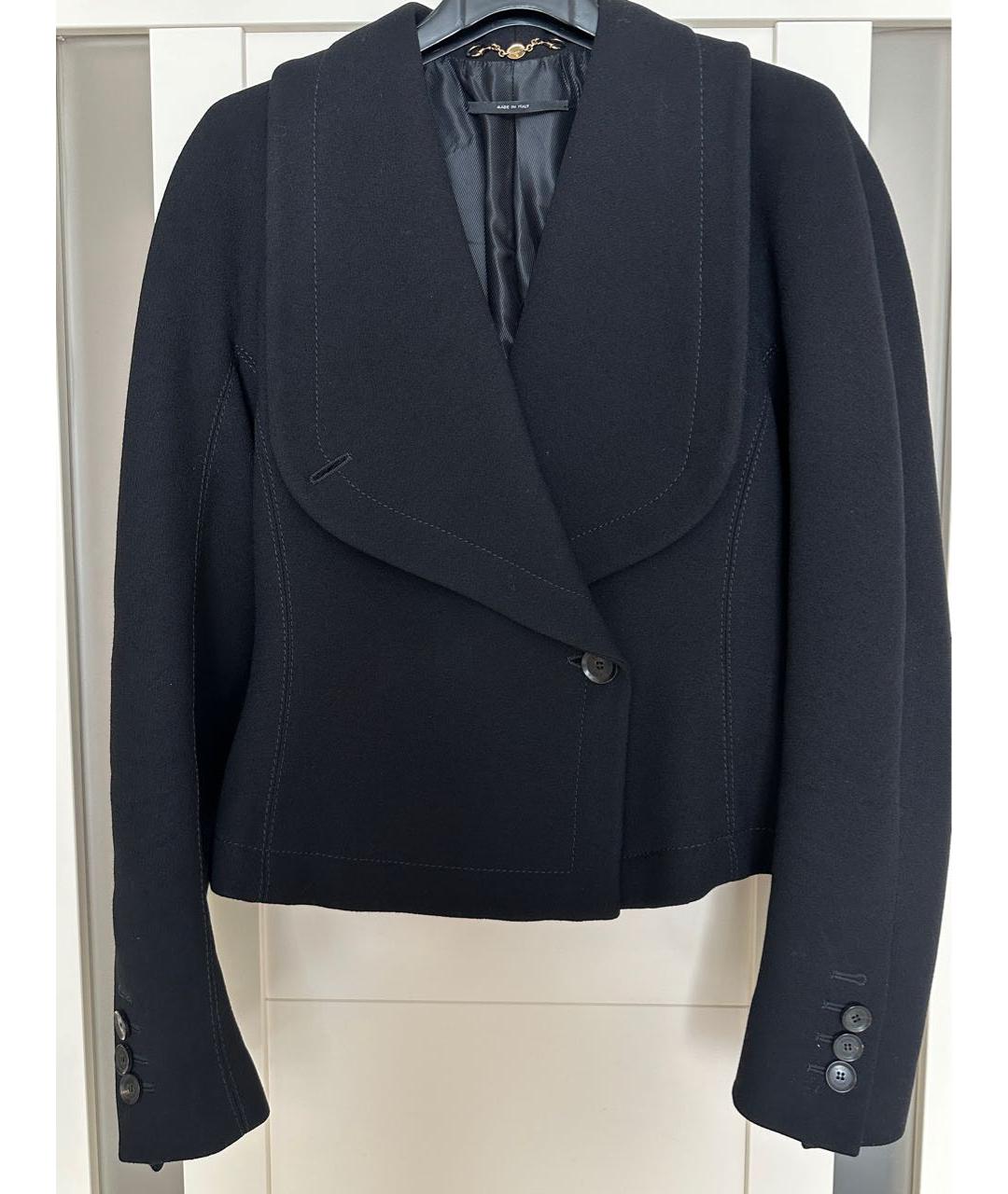 GUCCI Черный шерстяной жакет/пиджак, фото 9