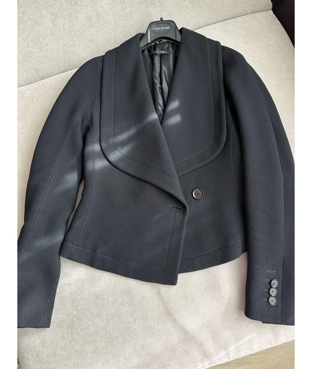 GUCCI Черный шерстяной жакет/пиджак, фото 3