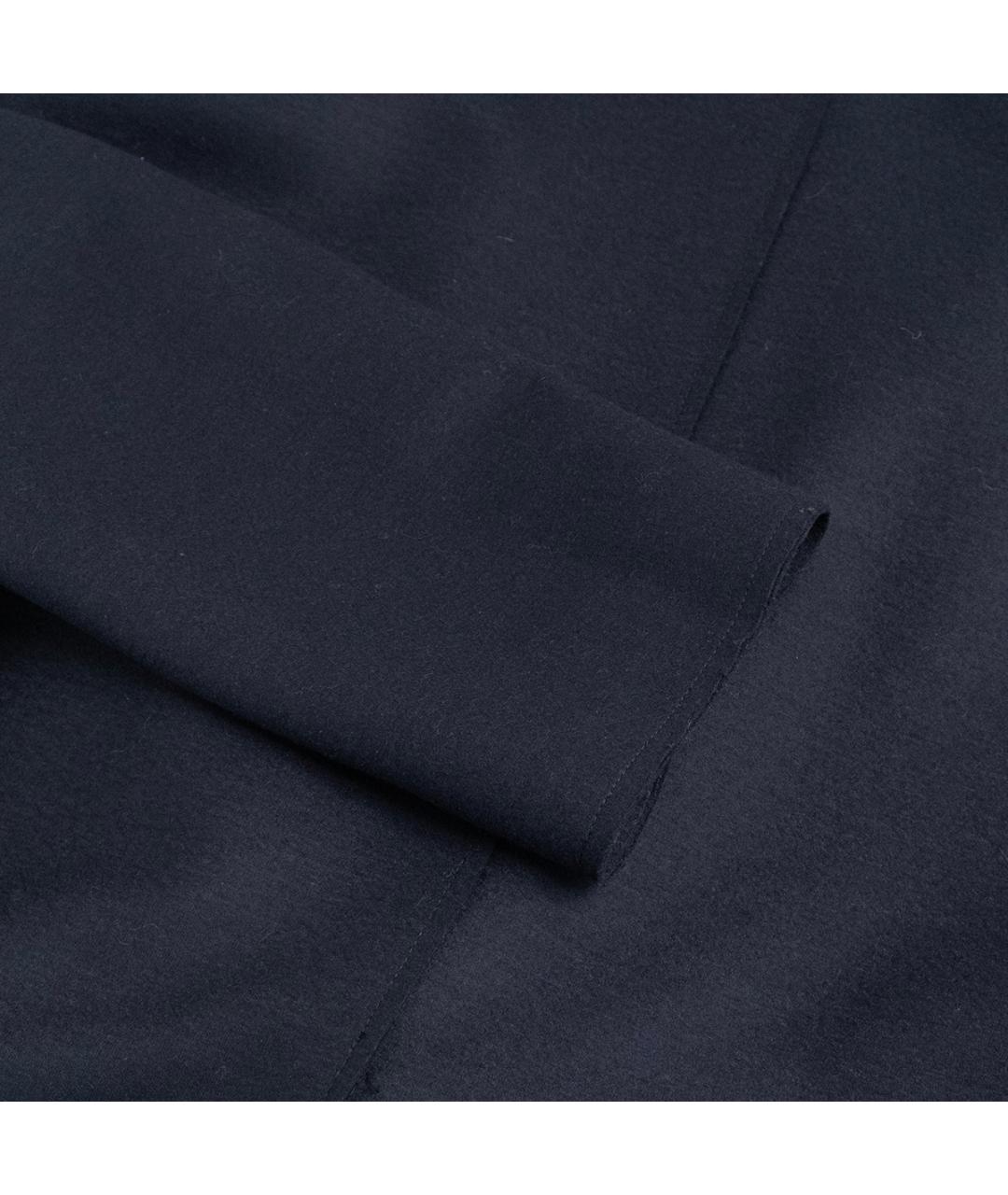 ERIKA CAVALLINI Темно-синее шерстяное пальто, фото 5