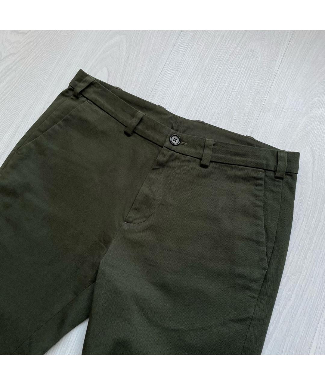 ARKET Зеленые хлопковые брюки чинос, фото 2