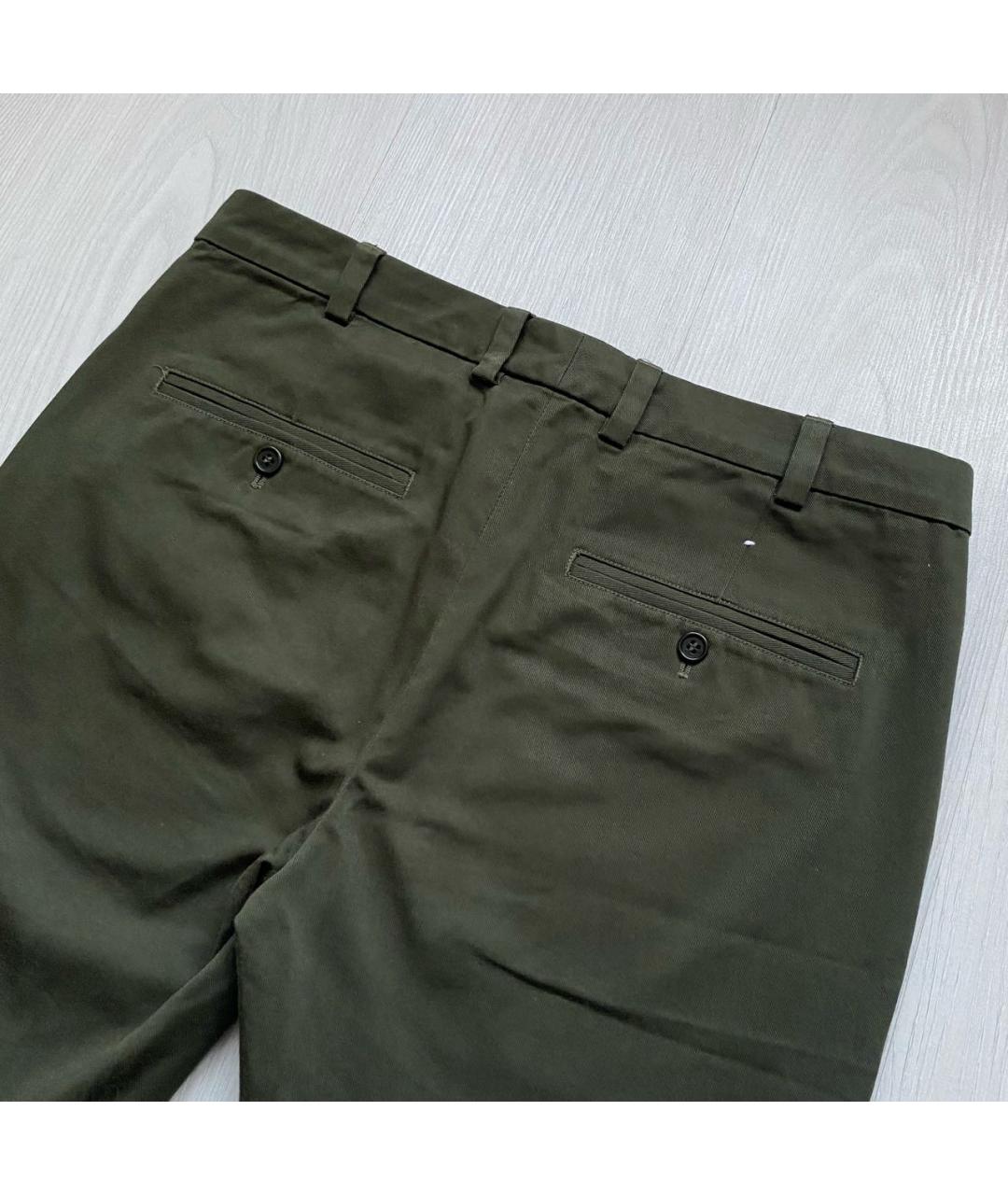 ARKET Зеленые хлопковые брюки чинос, фото 6