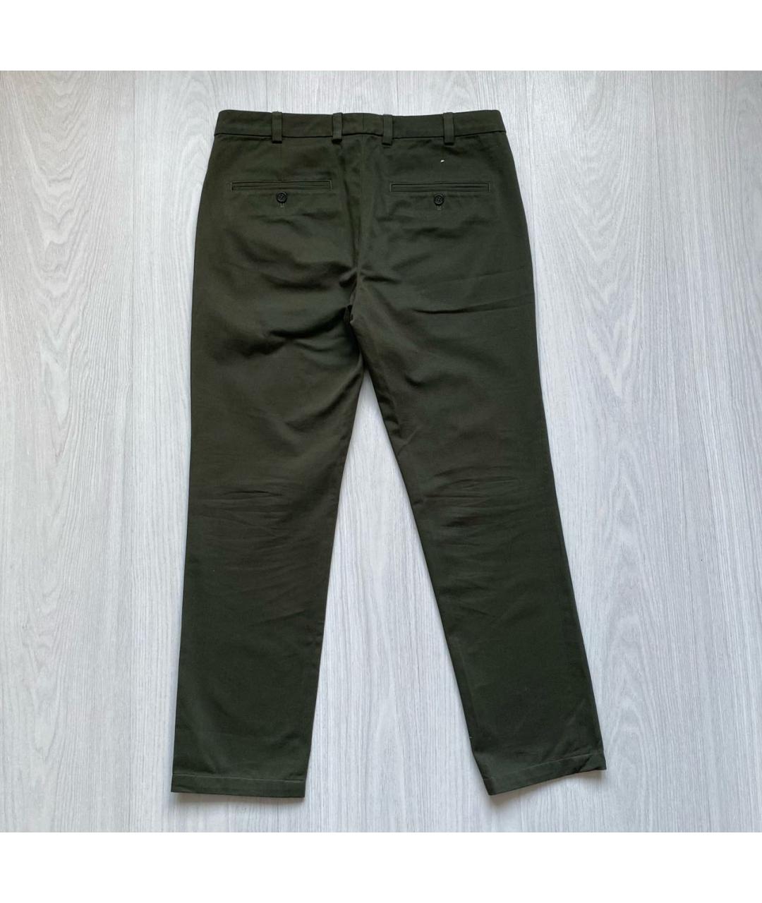 ARKET Зеленые хлопковые брюки чинос, фото 5