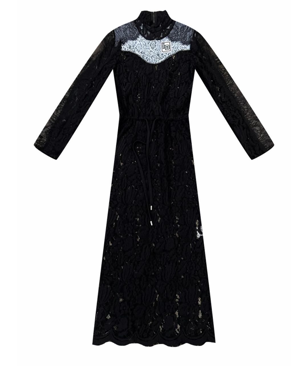 ISABELLE BLANCHE Черное кружевное коктейльное платье, фото 1