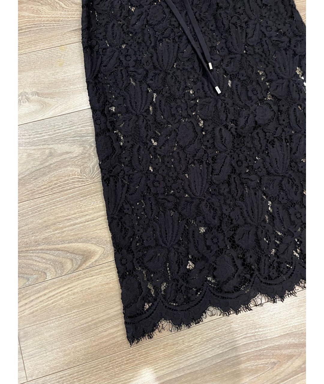 ISABELLE BLANCHE Черное кружевное коктейльное платье, фото 2