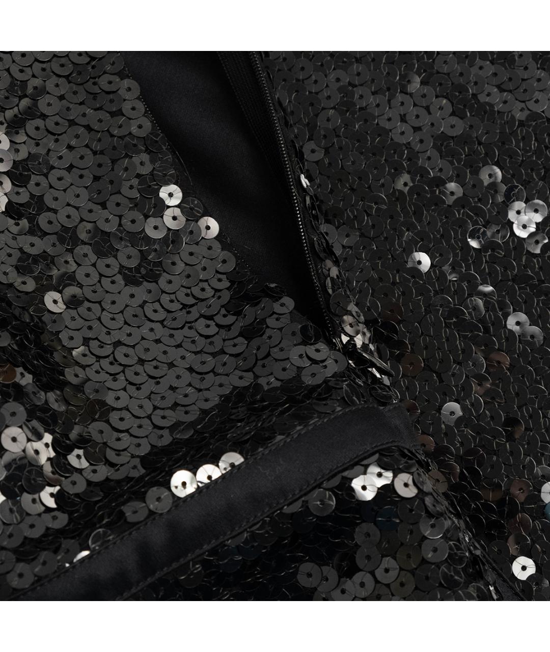 COURREGES Черное полиэстеровое коктейльное платье, фото 4