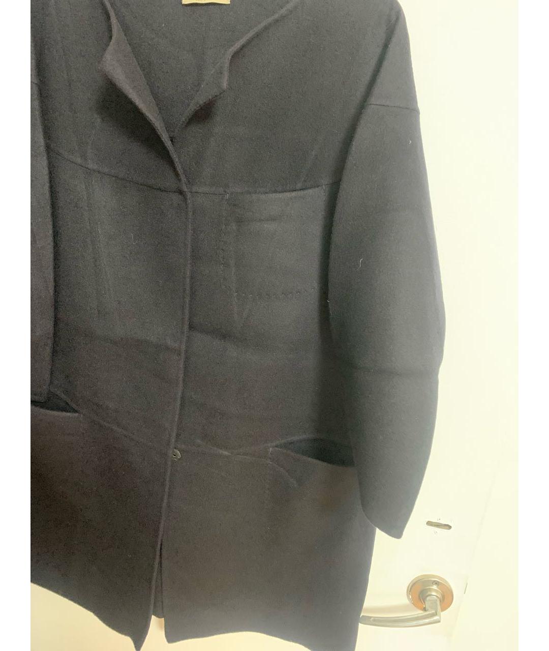 BOTTEGA VENETA Черное кашемировое пальто, фото 4