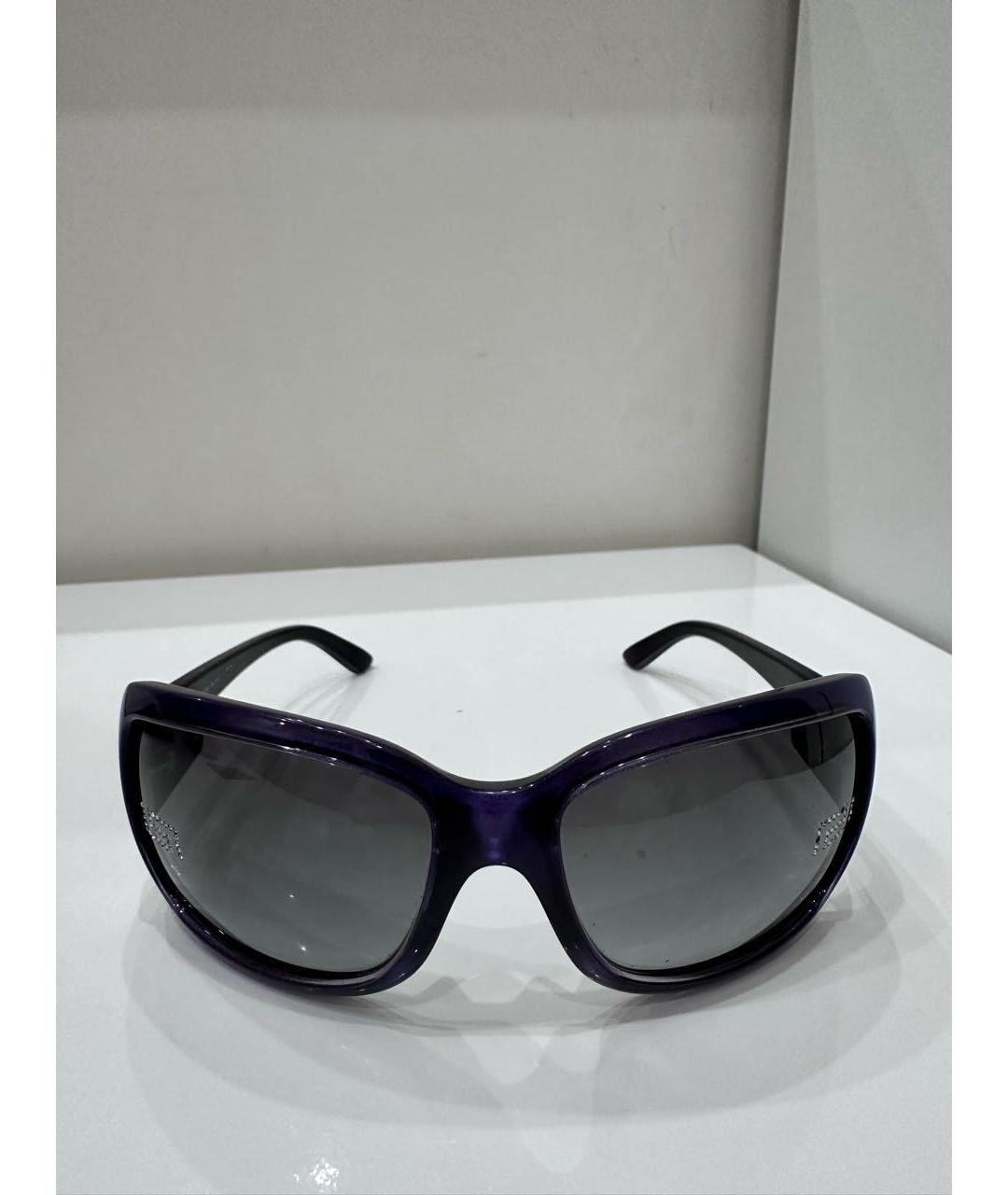 VERSACE Фиолетовые пластиковые солнцезащитные очки, фото 8