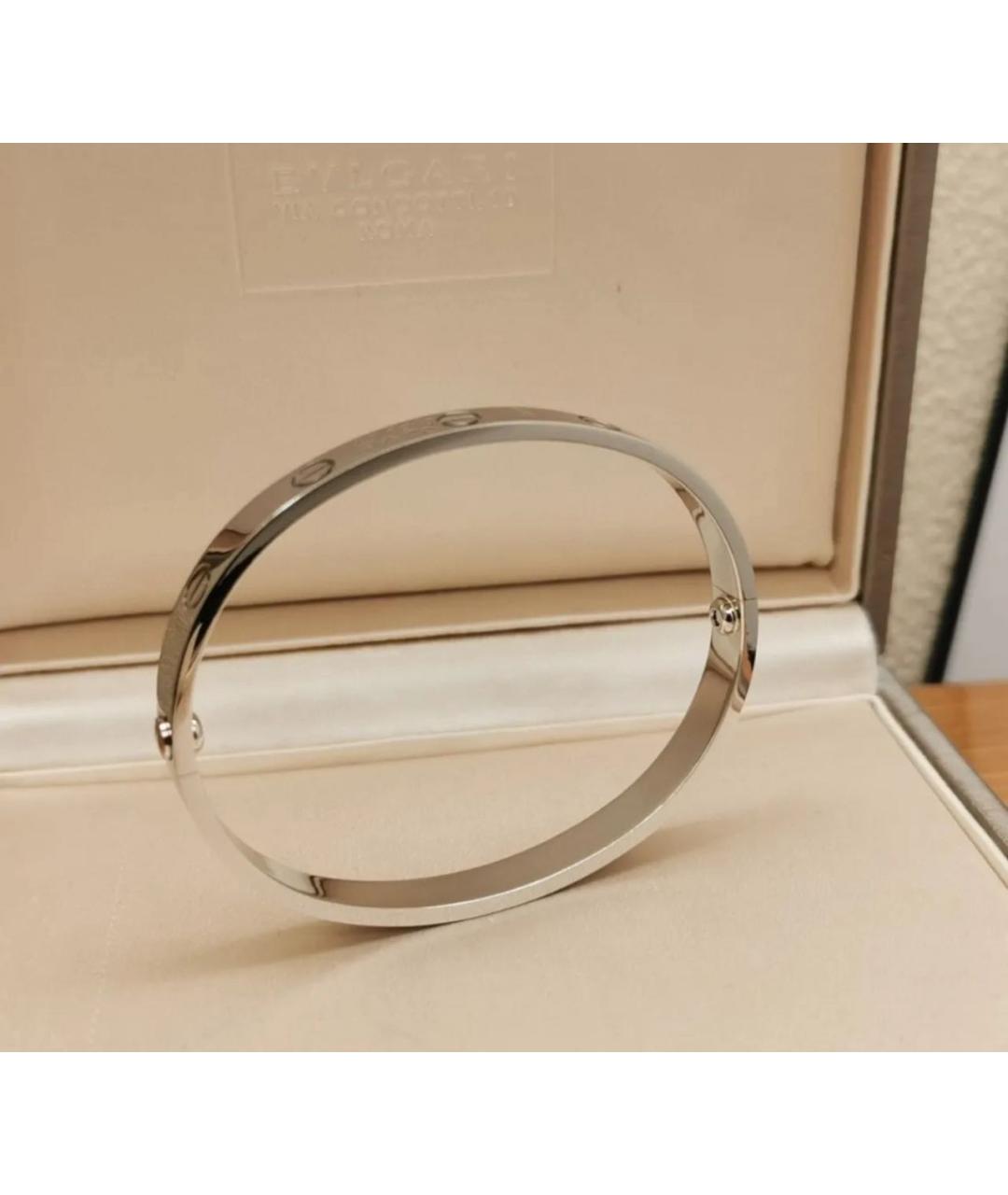 CARTIER Белый браслет из белого золота, фото 4