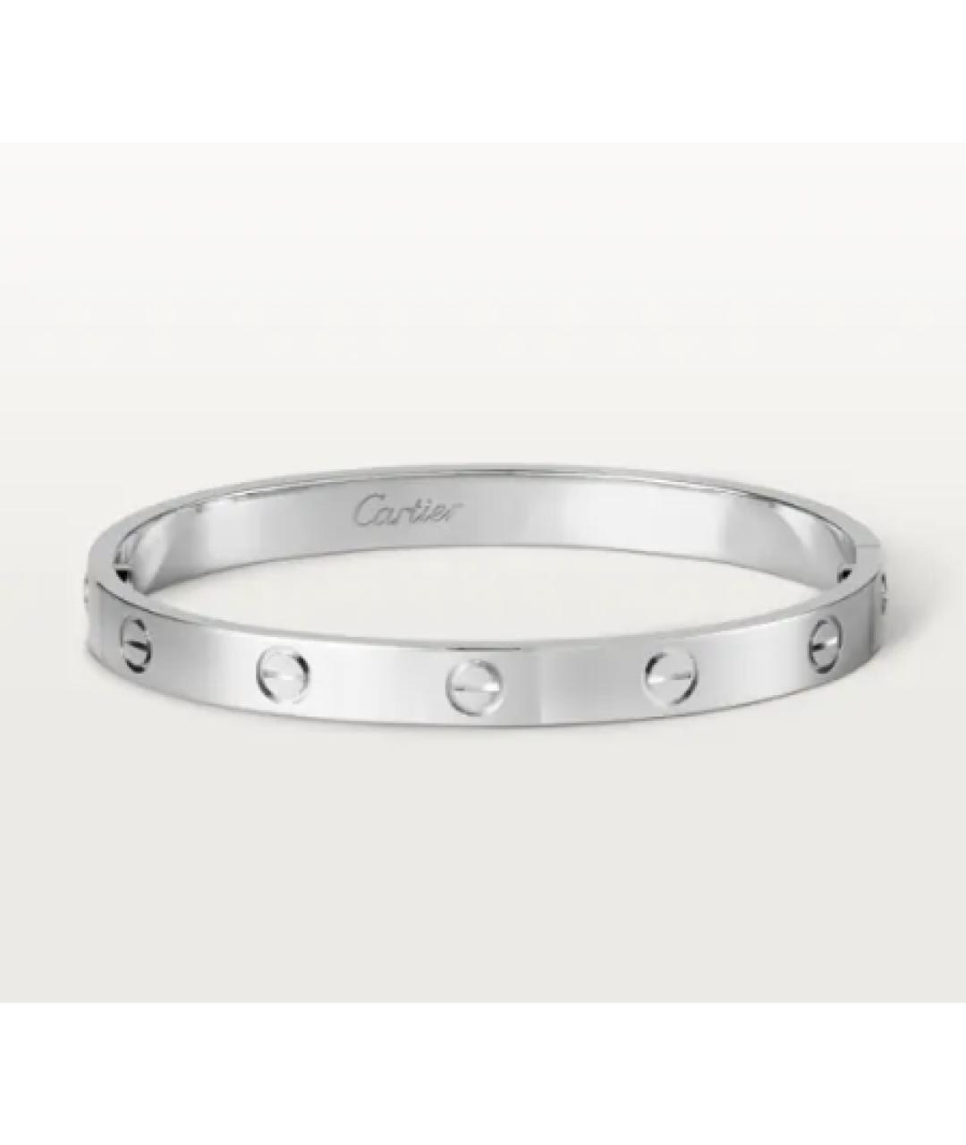 CARTIER Белый браслет из белого золота, фото 5