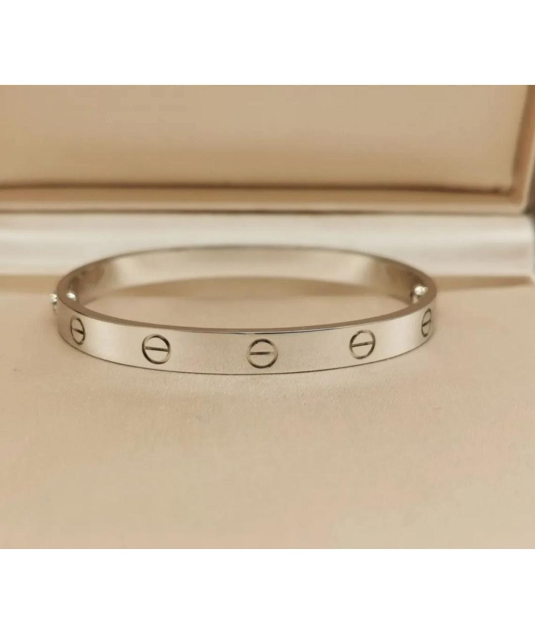 CARTIER Белый браслет из белого золота, фото 2